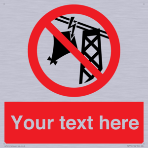 Custom prohibition do not fly kites near overhead electrical power lines